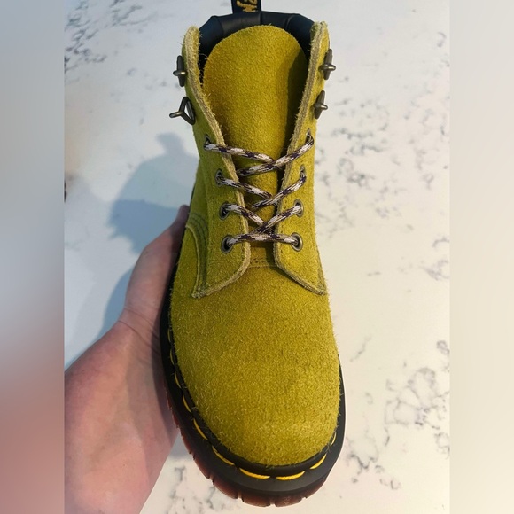 Dr.Martens Unisex 939 Ben Suede In Moss Green Padded Collar Lace Up  Boots New - Picture 13 of 15